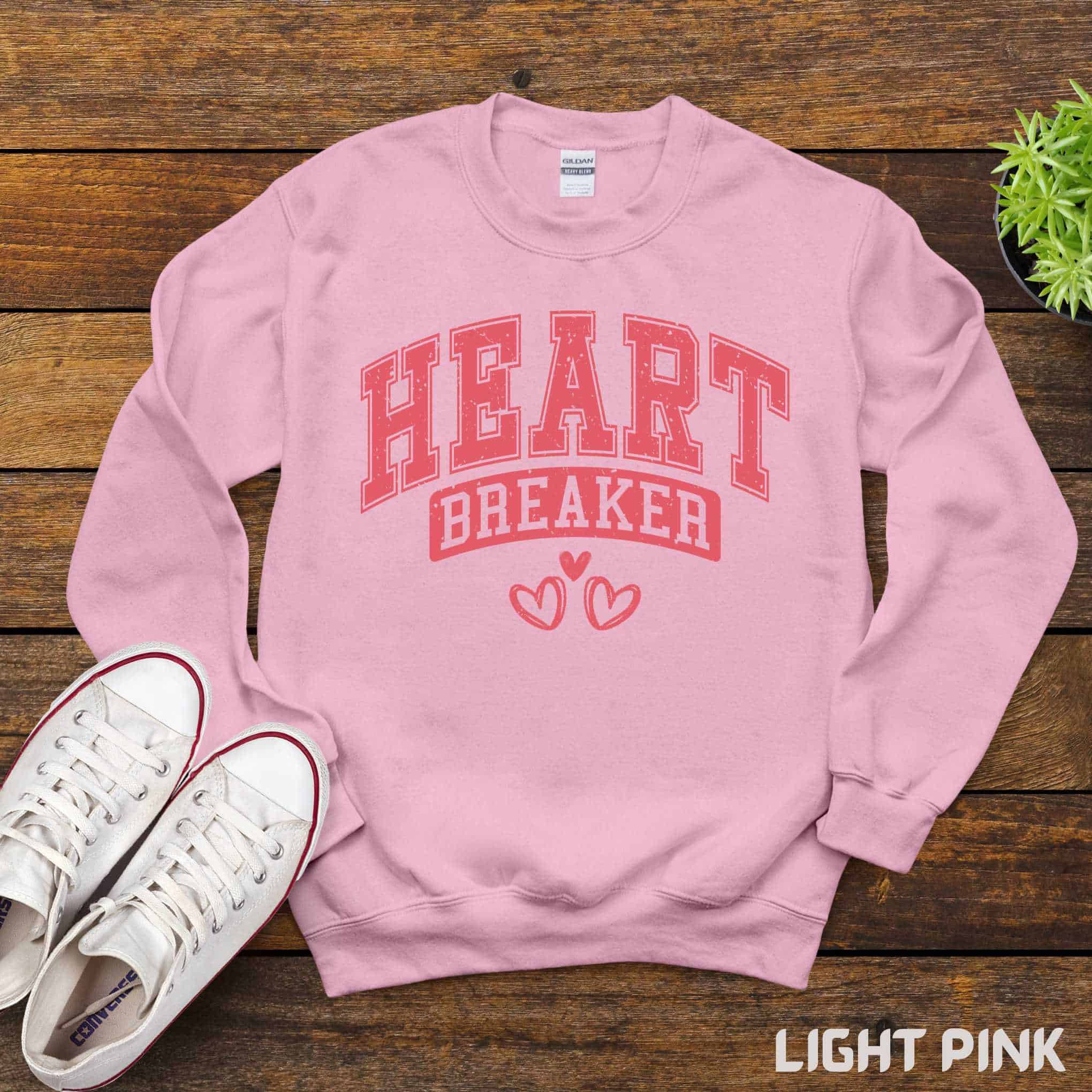 Valentine’s Day Heart Breaker, Pink Heart Design, Comfort Colors Casual Wear, Romantic Gift