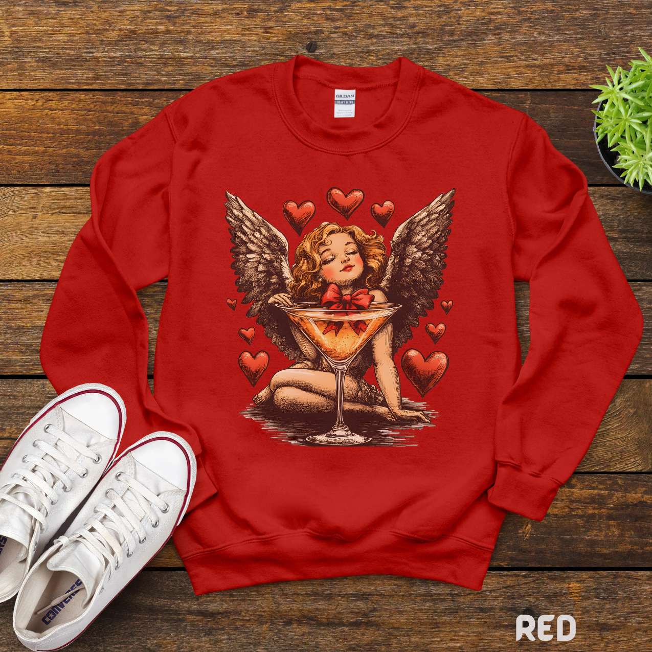 Cupid Angel Valentine Tee, Vintage Shirt, Romantic T-Shirt, Love Hearts Unisex Tee