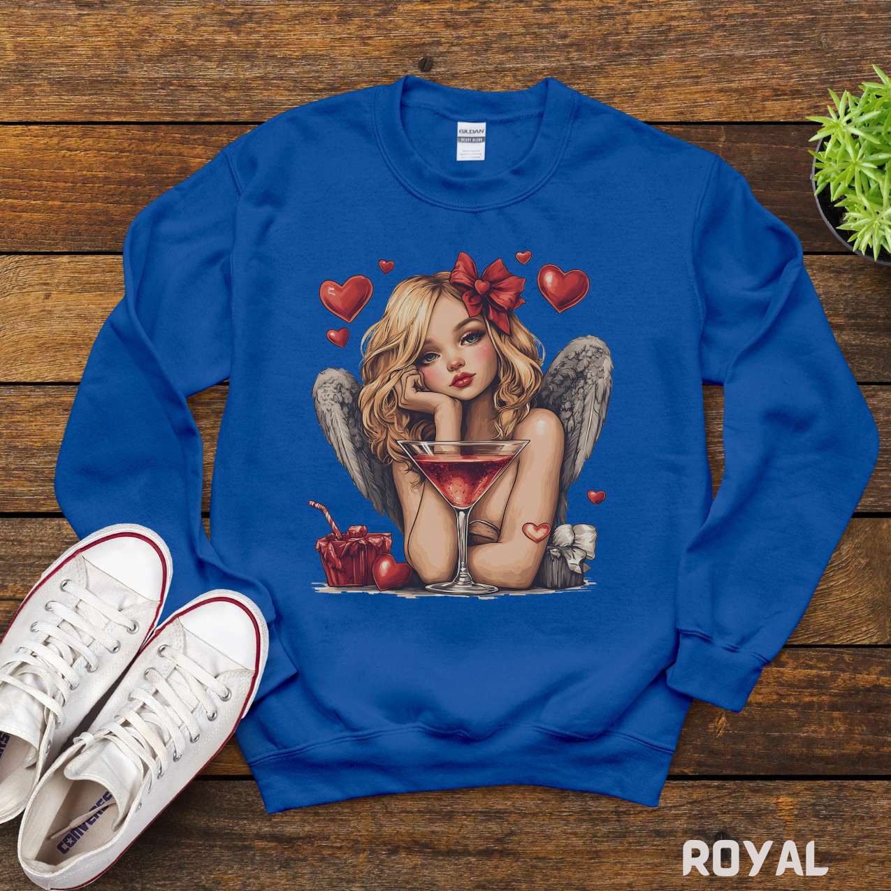 Cupid Angel Valentine Tee, Vintage Shirt, Romantic T-Shirt, Love Hearts Unisex Tee