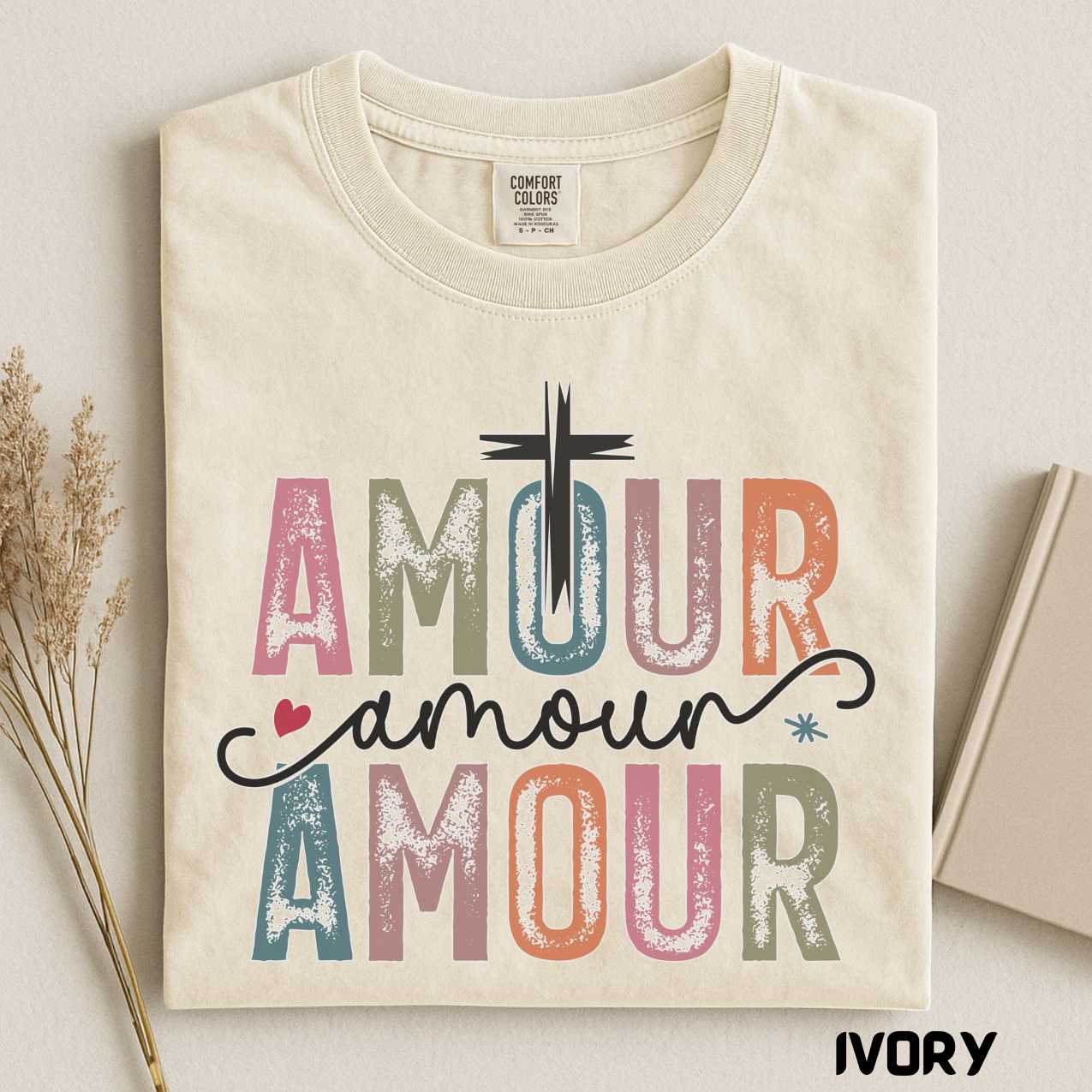 Valentine Day Amour Shirt, Vintage Romantic T-Shirt, Retro Unisex Tee