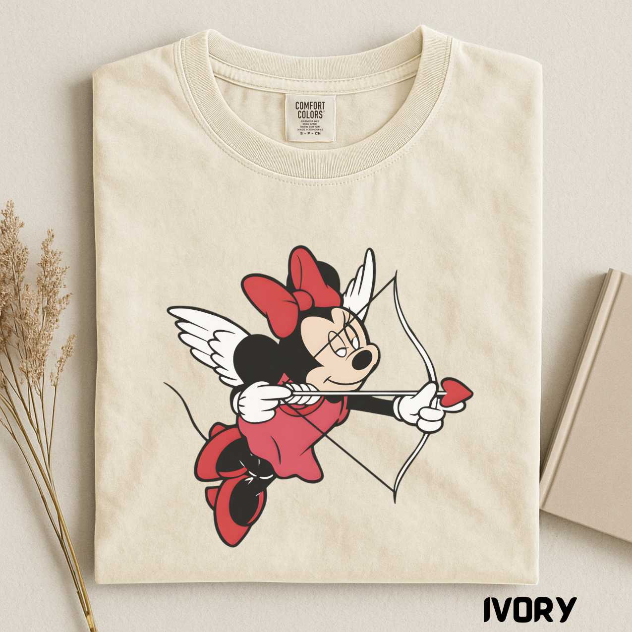 Minnie Bow Valentine Day Shirt, Vintage Romantic T-Shirt, Sweatshirt, Long Sleeve Unisex Tee