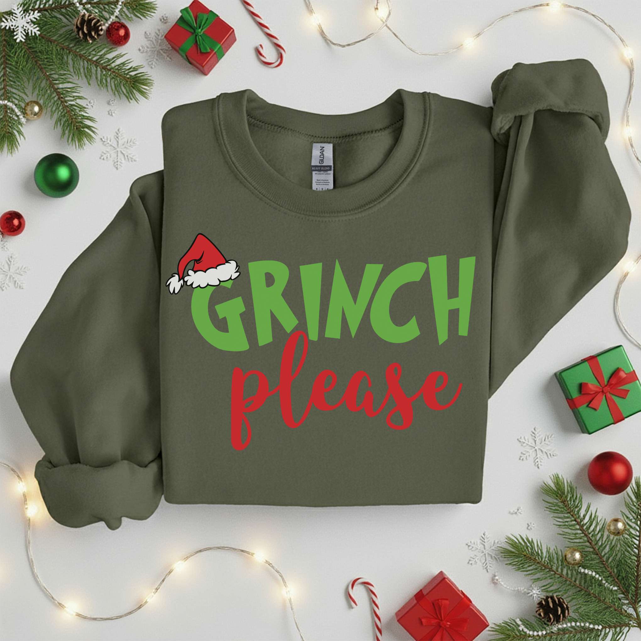 Grinch Please Sweater • Christmas Holiday Tee • Unisex T-Shirt