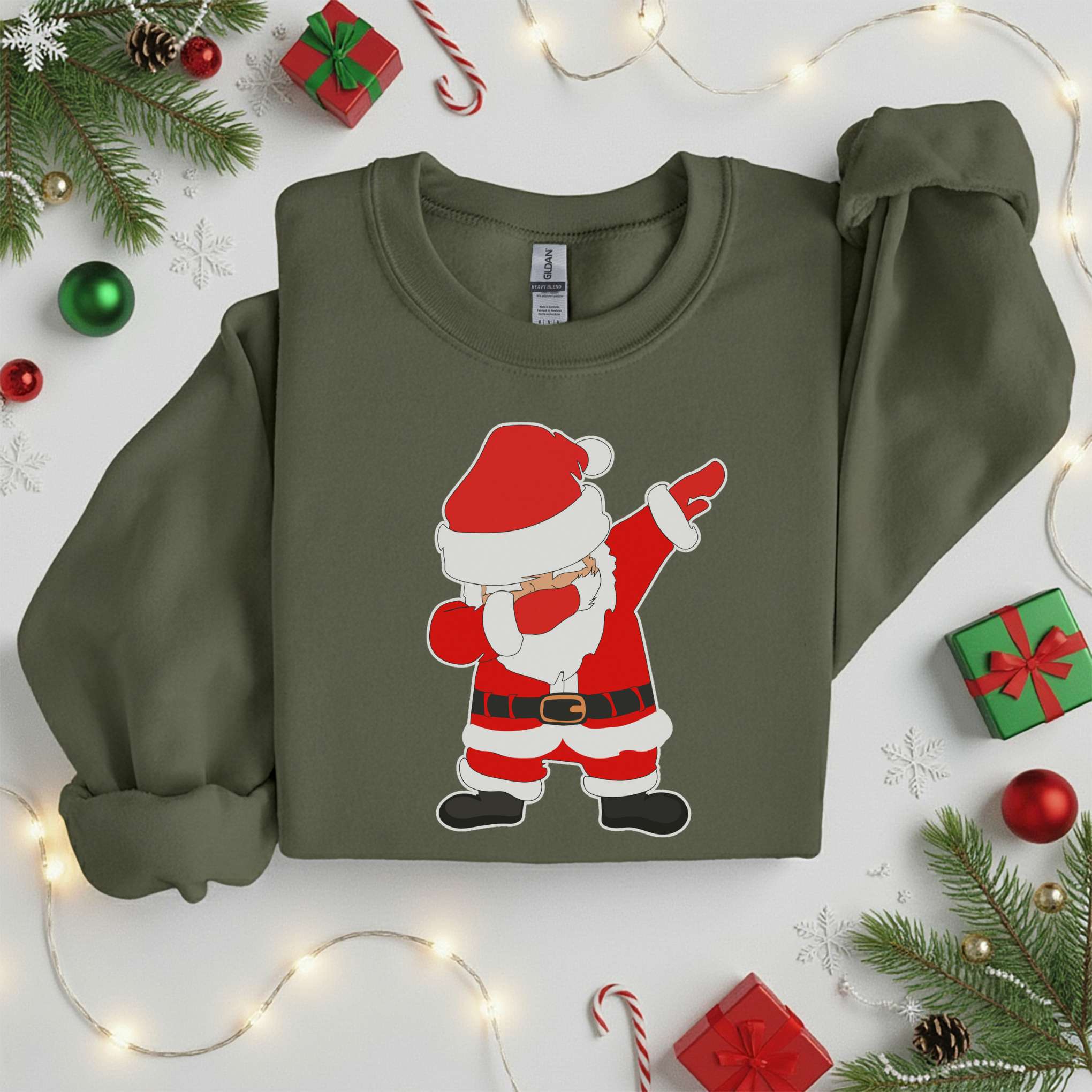 Dabbing Santa Christmas Sweater Tshirt