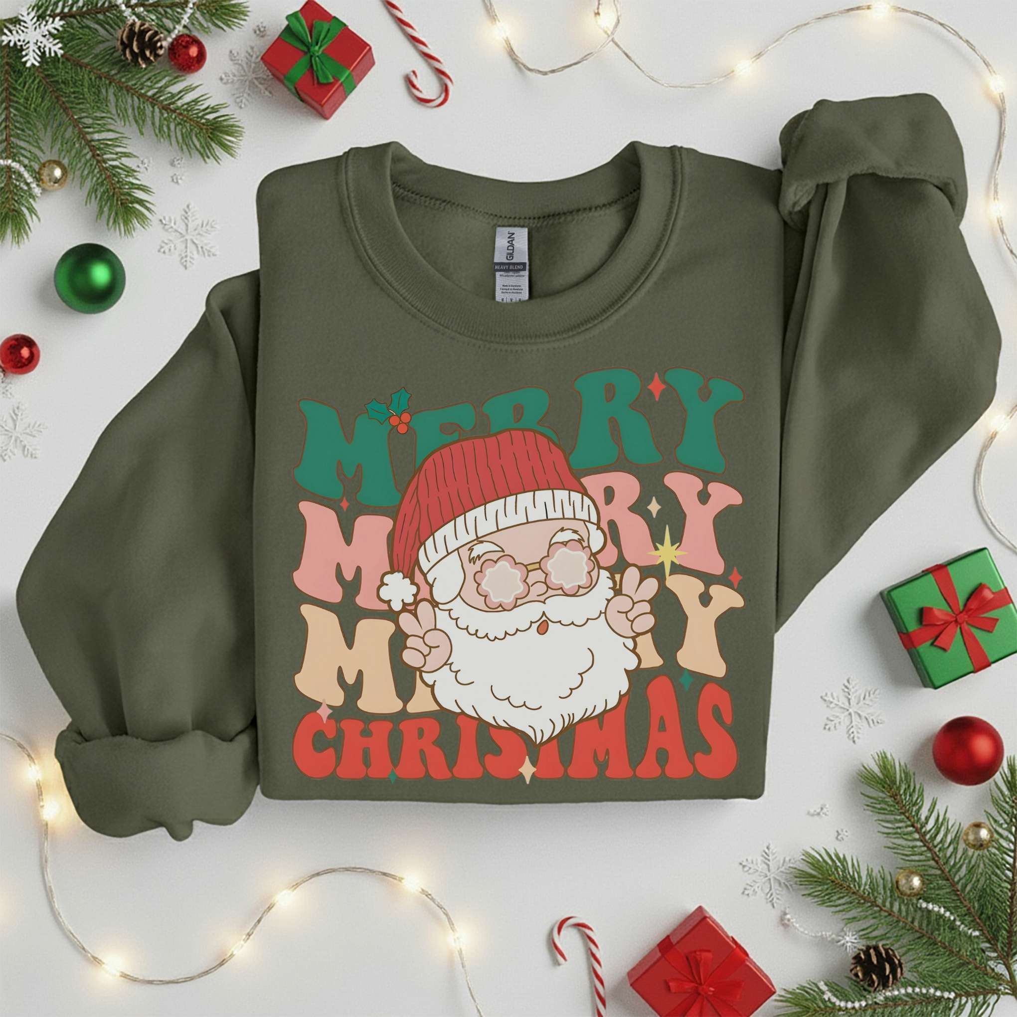 Merry Christmas Sweatshirt • Cozy Holiday Tee •  Xmas Gift • Unisex T-Shirt