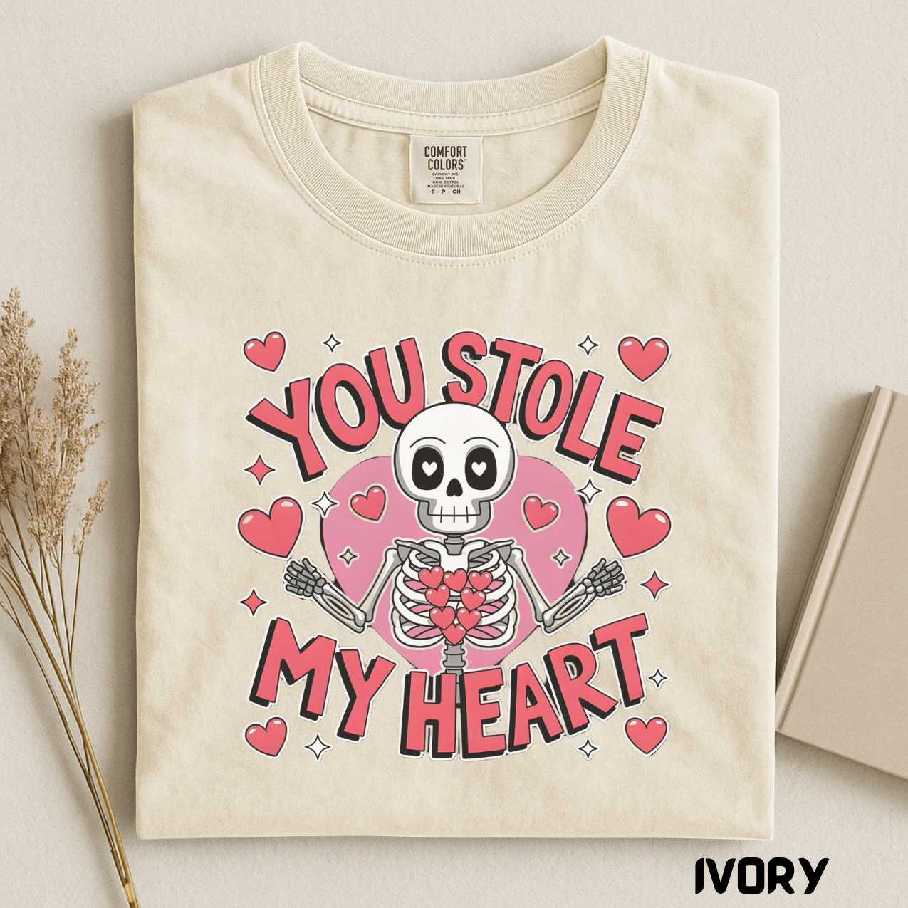Valentine Day You Stole My Heart Shirt, Vintage Romantic T-Shirt, Love Retro Unisex Tee