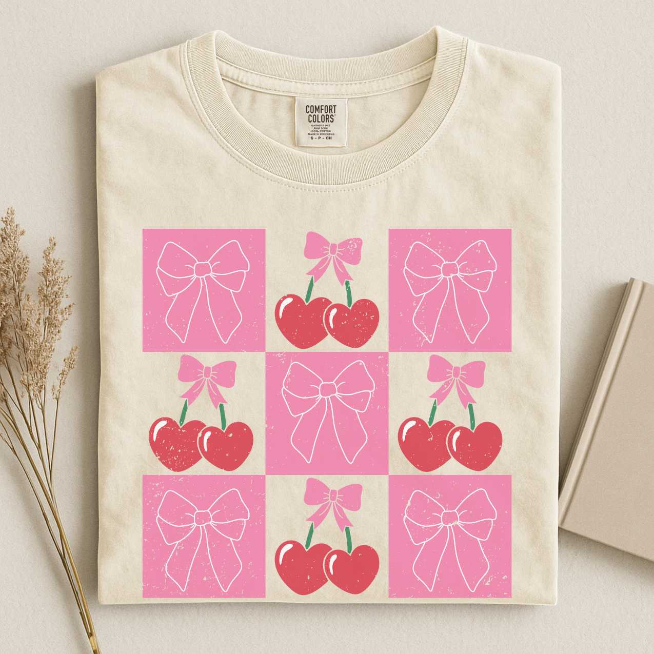 Cherry Coquette Valentine Day Shirt, Sweatshirt Romantic T-Shirt, Love Retro Unisex Tee