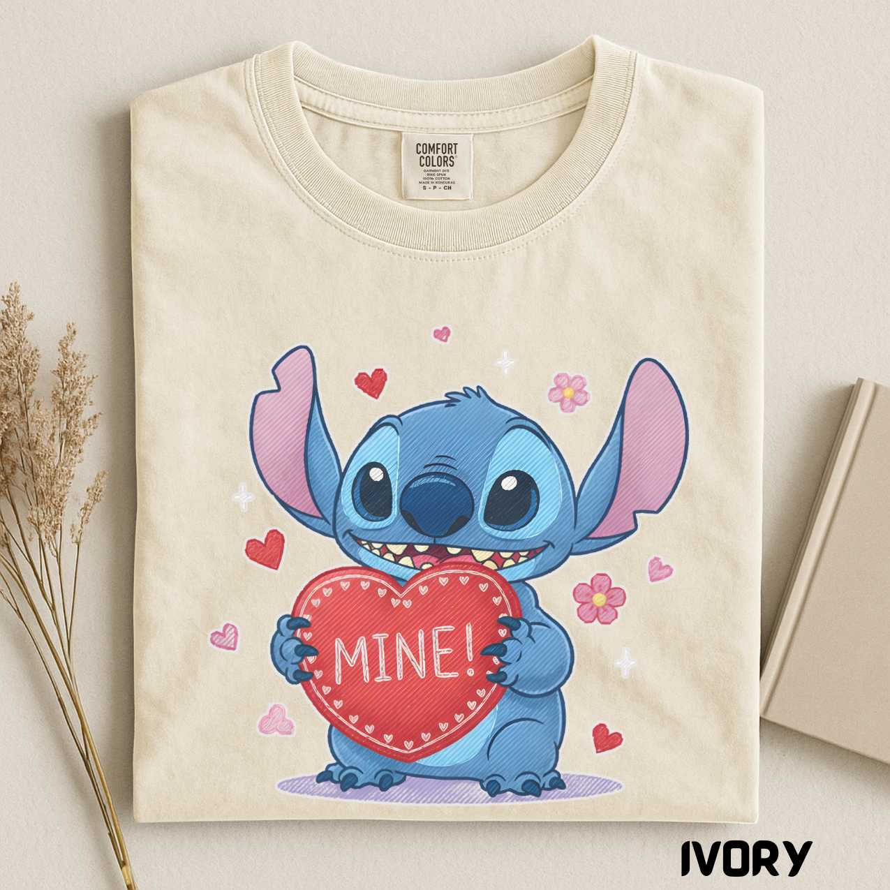 Valentine Stitch Day Shirt, Sweater, Long Sleeve Tee, Comfort Colors