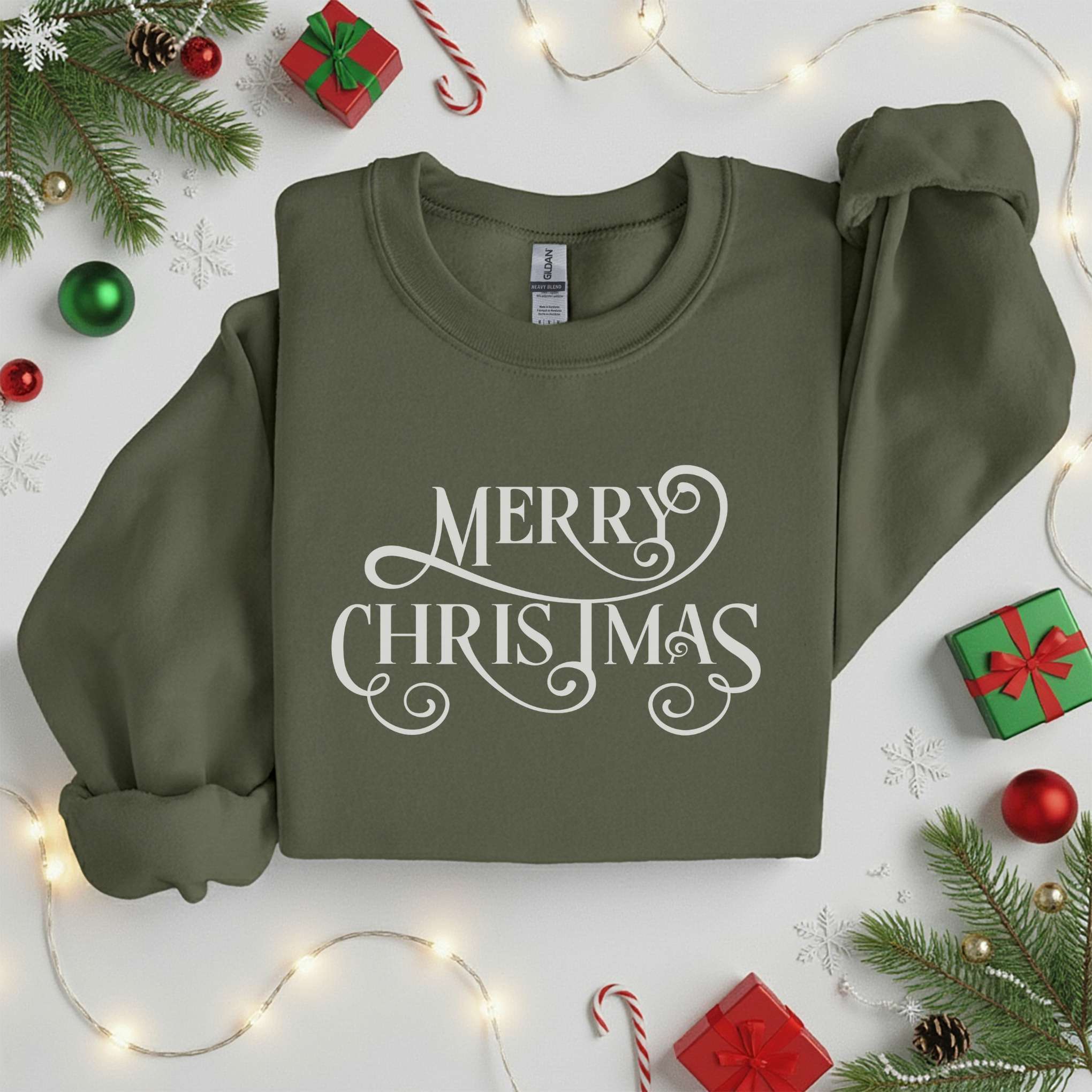 Merry Christmas Sweatshirt • Cozy Holiday Tee •  Xmas Gift • Unisex T-Shirt