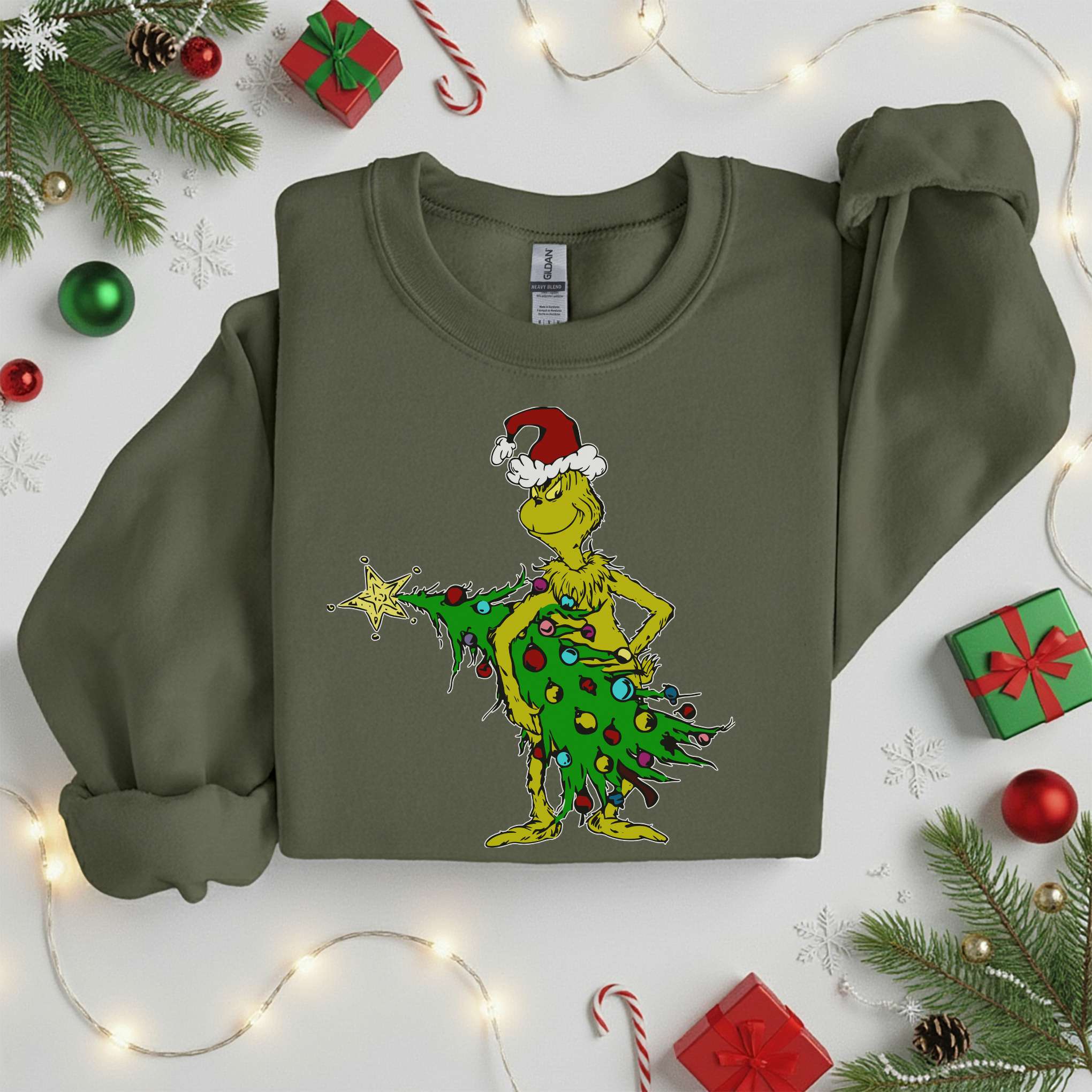 Grinch Christmas Tree Sweater • Holiday Tee • Unisex T-Shirt