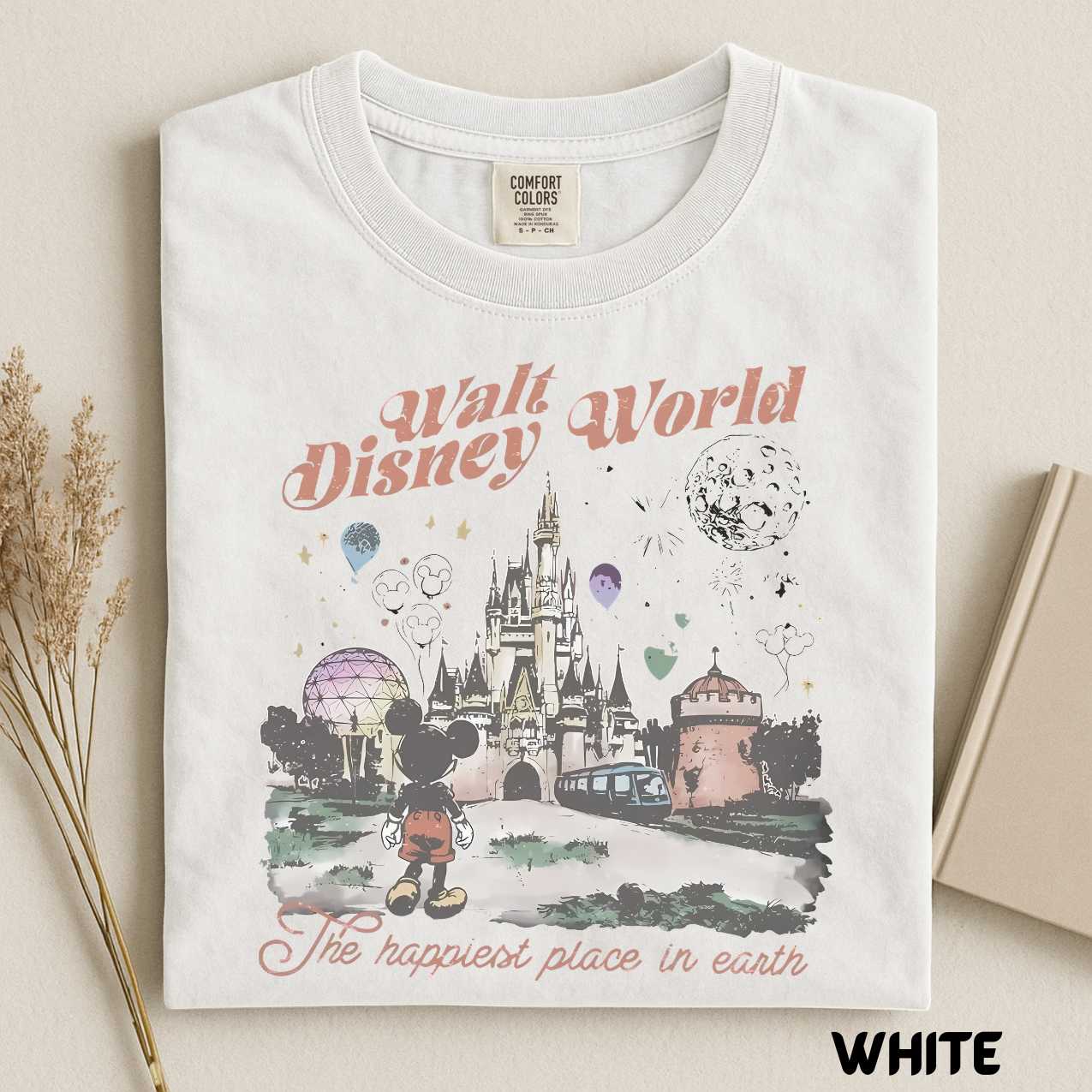 Walt Disney World Shirt, Retro Disney Tee, Mickey And Friends Top, Magic Kingdom Tee, Disney Vacation Top, Mickey Balloon