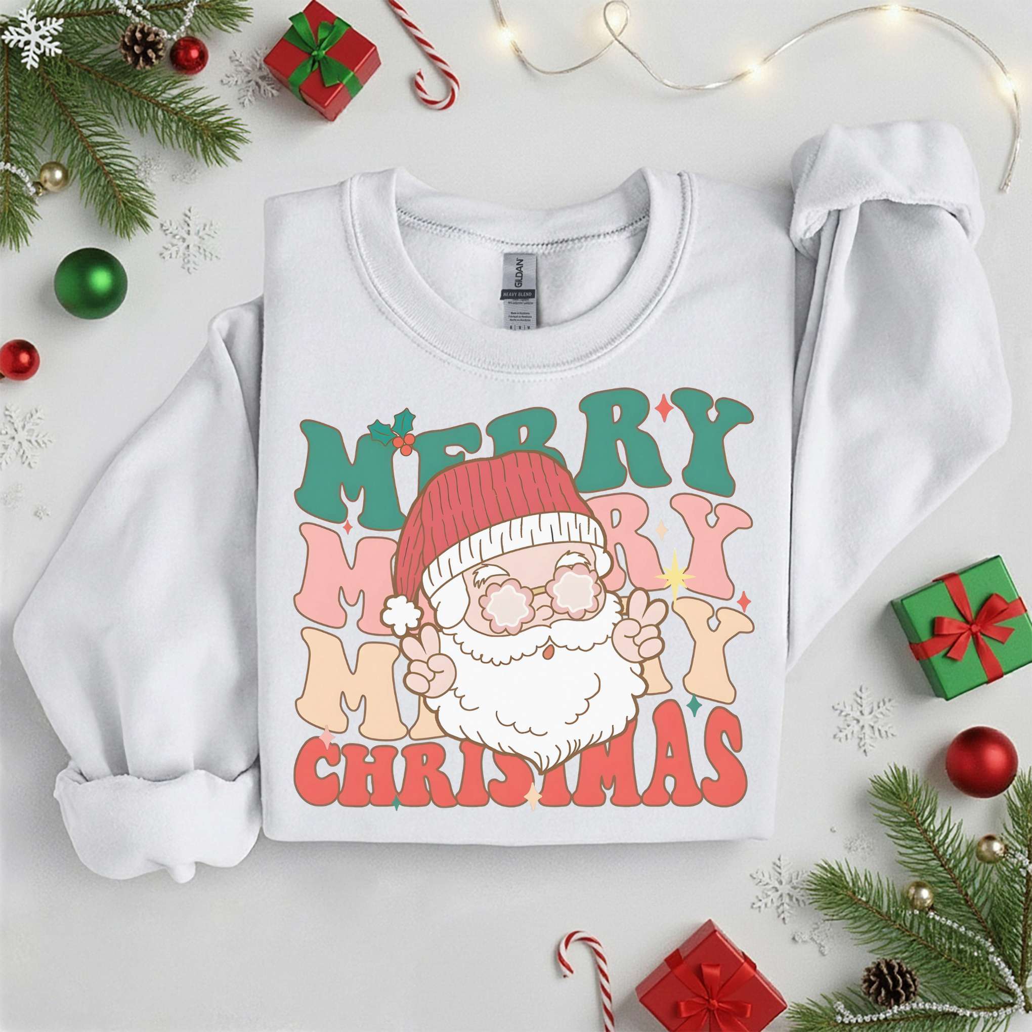 Merry Christmas Sweatshirt • Cozy Holiday Tee •  Xmas Gift • Unisex T-Shirt