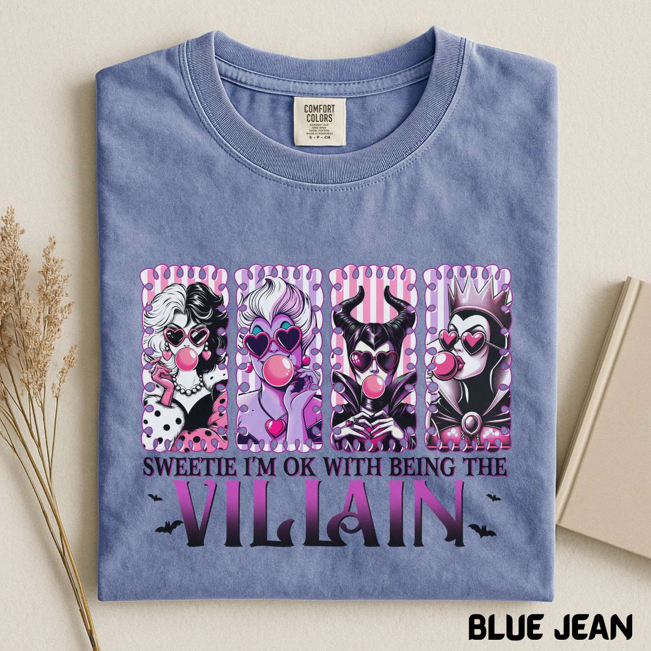 Disney Villain T-shirt, Sweetie I'm Ok With Being The Villain Tee, Bad Witches Villains Hoodie, Villains Bubble Gum Girls Sweatshirt
