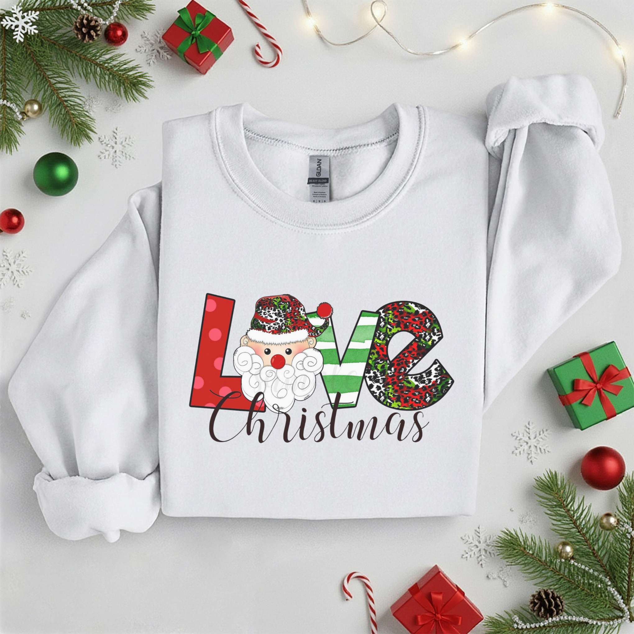 Love Christmas Sweatshirt • Cozy Holiday Tee •  Xmas Gift • Unisex T-Shirt
