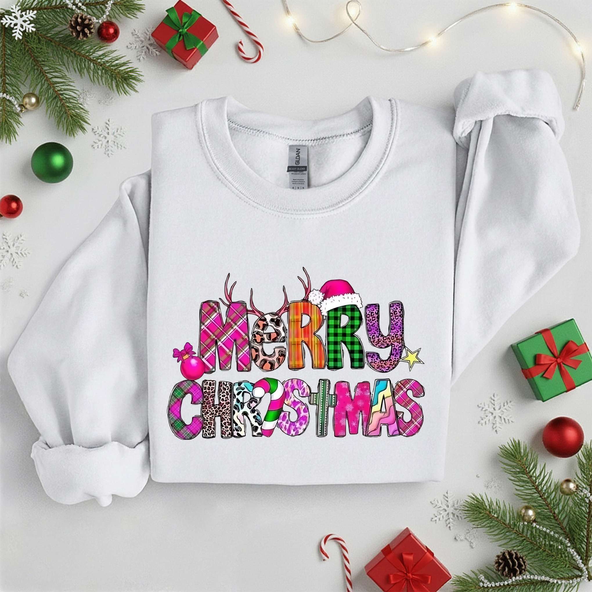 Merry Christmas Sweatshirt • Cozy Holiday Tee •  Xmas Gift • Unisex T-Shirt