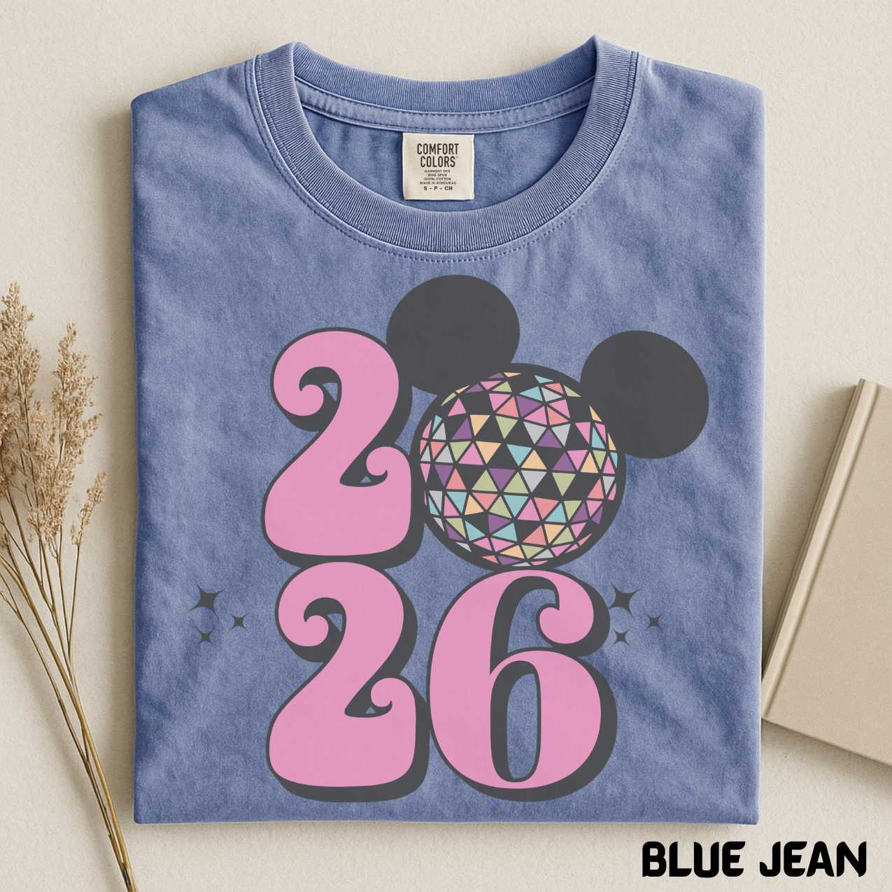 New Year Disney Family Shirt, Disco Ball 2026 Shirts,Disney Mickey New Year Sweatshirt