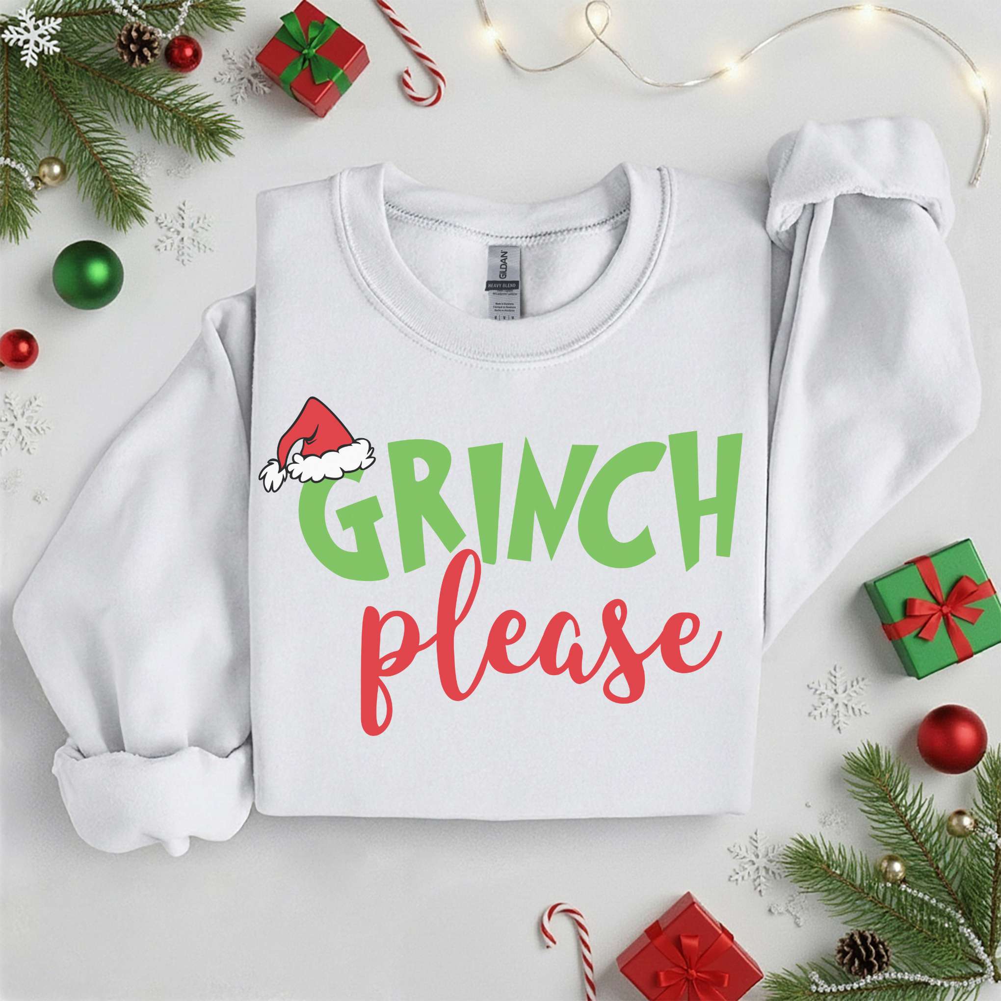 Grinch Please Sweater • Christmas Holiday Tee • Unisex T-Shirt