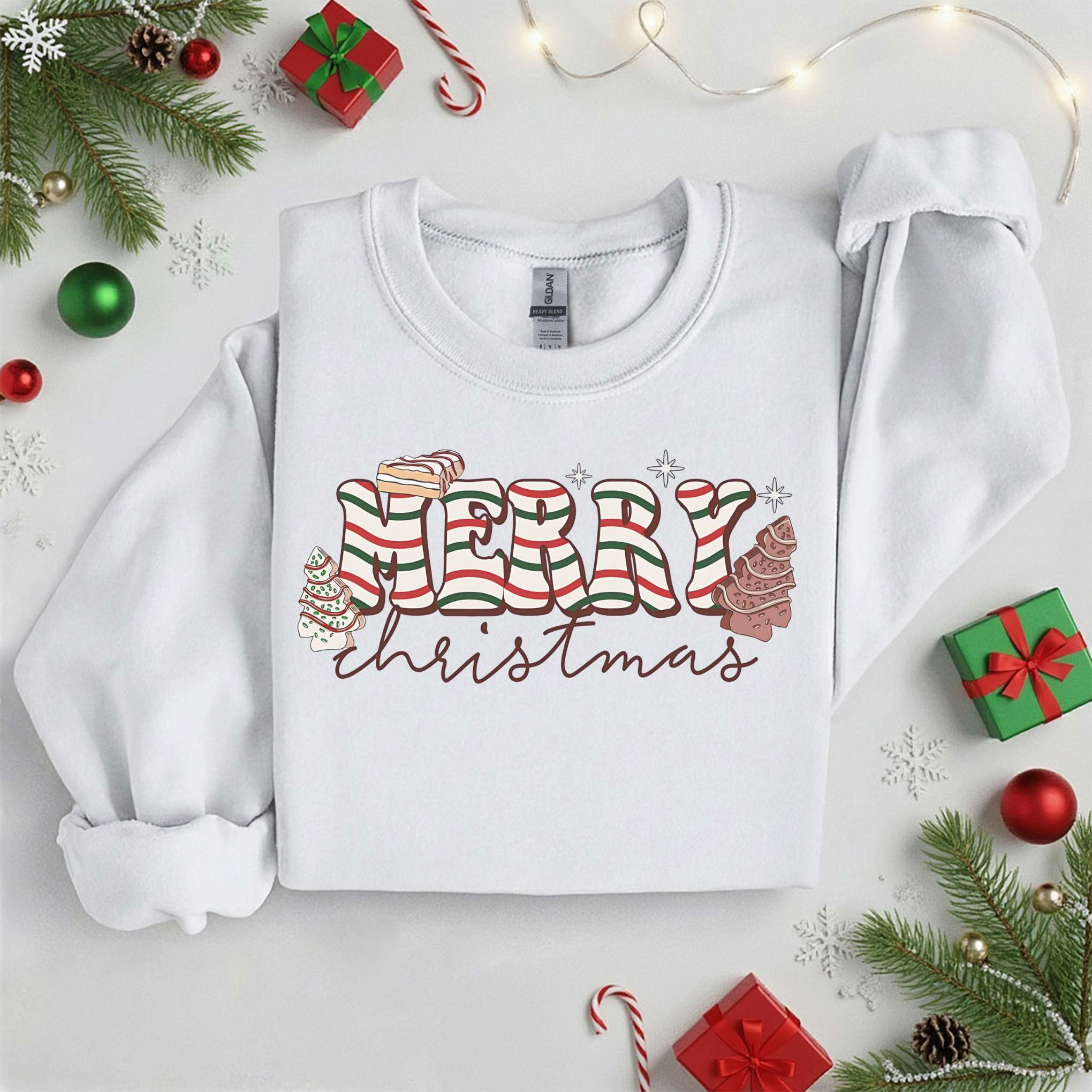 Merry Christmas Sweatshirt • Cozy Holiday Tee •  Xmas Gift • Unisex T-Shirt