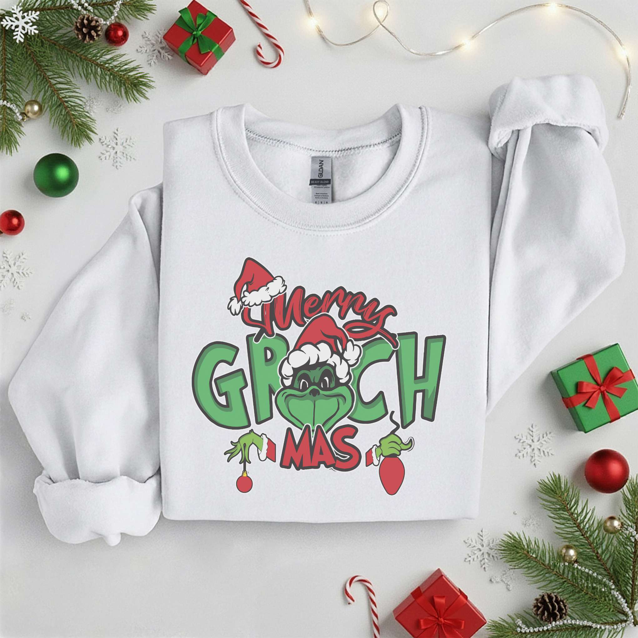 Merry Grinch Mas Sweater • Christmas Holiday Tee • Unisex T-Shirt