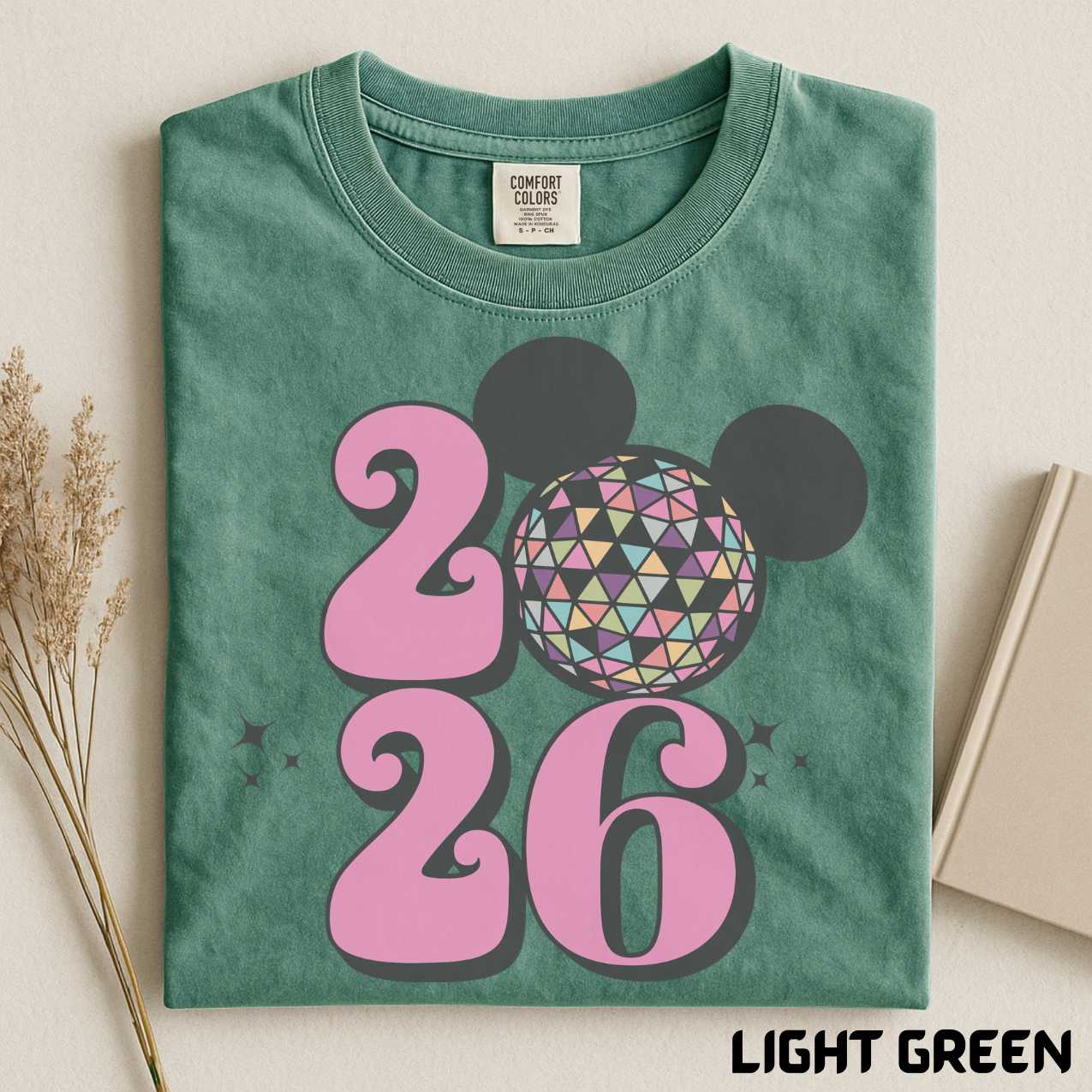 New Year Disney Family Shirt, Disco Ball 2026 Shirts,Disney Mickey New Year Sweatshirt