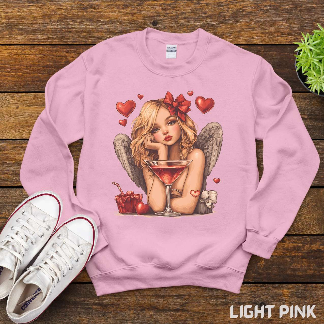 Cupid Angel Valentine Tee, Vintage Shirt, Romantic T-Shirt, Love Hearts Unisex Tee
