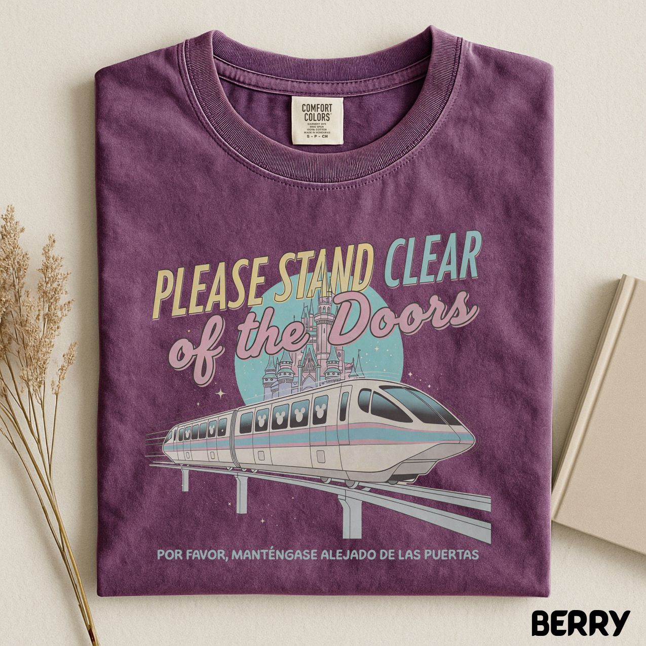 Please Stand Clear of the Doors Shirt, Disney Inspired Monorail Quote Tee, Magic Kingdom Retro Trip Shirt, Comfort Colors