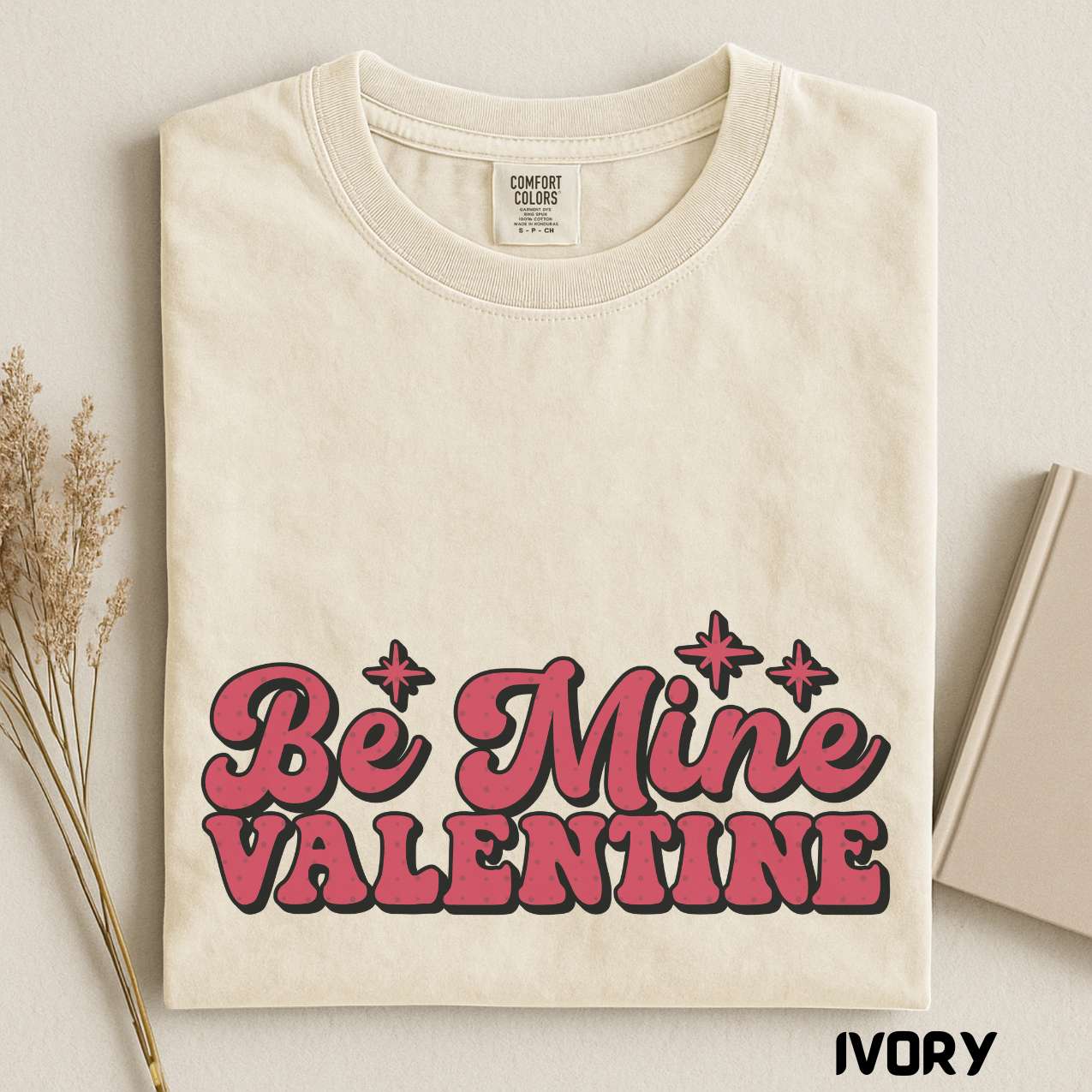 Be Mine Valentine Day, Pink Heart Shirt, Comfort Colors Casual Wear, Romantic Gift