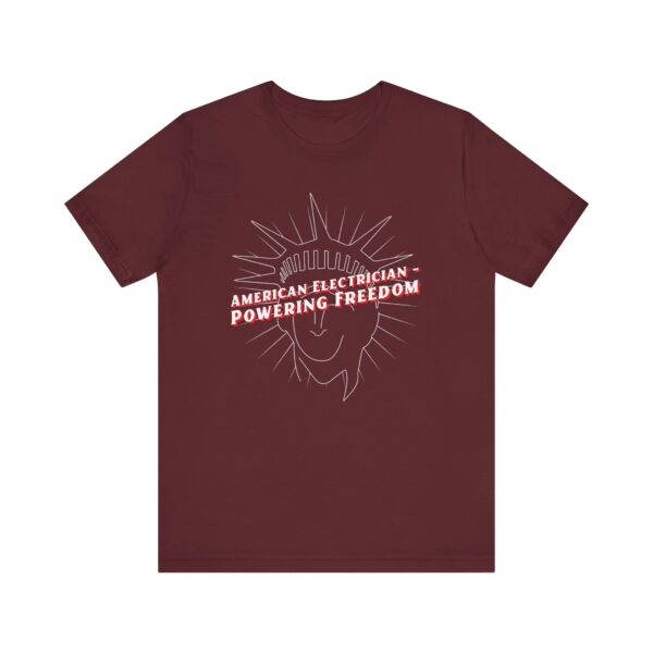 American Electrician - Powering Freedom T-shirt - Bella Canvas - Image 6