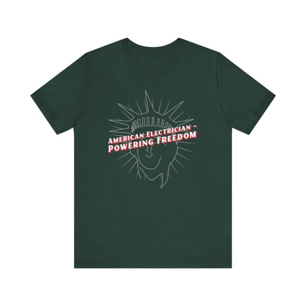 American Electrician - Powering Freedom T-shirt - Bella Canvas - Image 5