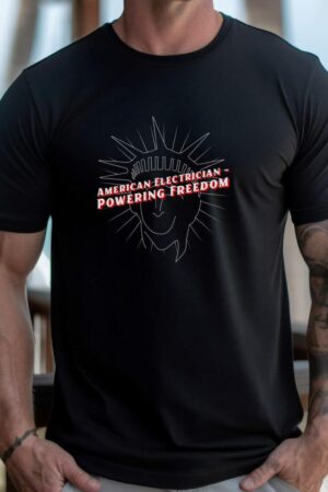 American Electrician - Powering Freedom T-shirt - Bella Canvas