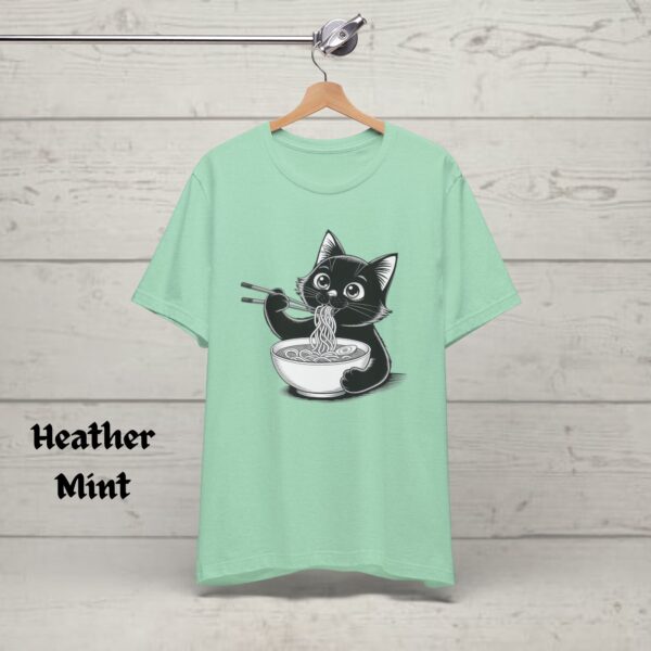 Noodle Cat Shirt, Ramen Cat Shirt, Cat Mom Shirt, Cat Tee, Cat Lover Shirt, Animal Lover Tee, Cat Lovers Tee, Gift for Mom - Image 5