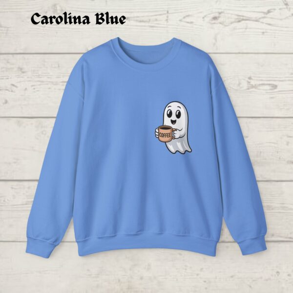 Cute Spooky Coffee Sweatshirt, Womens Ghost Sweatshirt, Spooky Season, Fall Coffee Lover Shirt, Halloween Party Shirt - Image 8