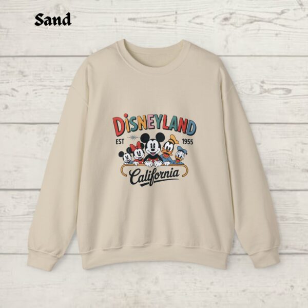 Disneyland Est. 1955 Sweatshirt, Disneyland Sweatshirt, Disneyland California Sweatshirt, Mickey And Friends Sweatshirt, Disney Trip Sweater - Image 7