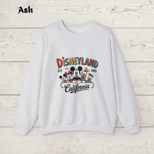 Disneyland Est. 1955 Sweatshirt, Disneyland Sweatshirt, Disneyland California Sweatshirt, Mickey And Friends Sweatshirt, Disney Trip Sweater - Image 6