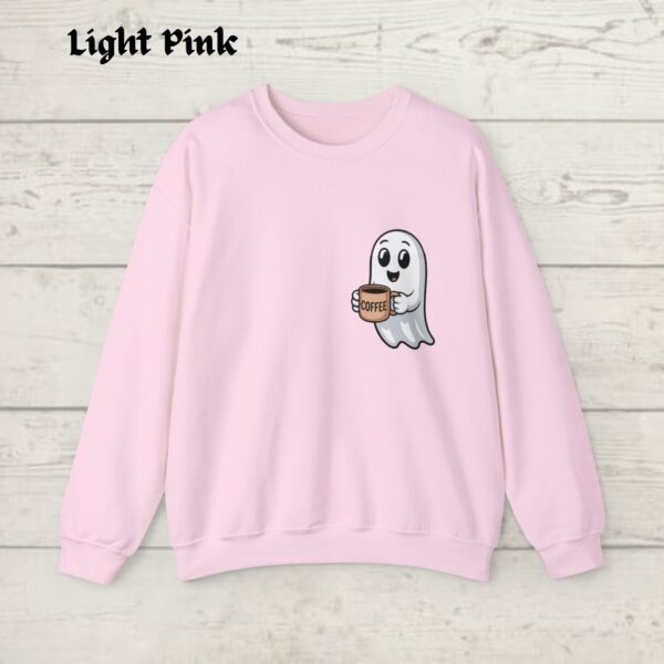 Cute Spooky Coffee Sweatshirt, Womens Ghost Sweatshirt, Spooky Season, Fall Coffee Lover Shirt, Halloween Party Shirt - Image 9