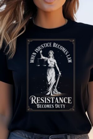 When Injustice Becomes Law Resistance Becomes Duty Shirt, Feminist Resistance Shirt, Social Justice Tshirt, Feminist Shirt, Feminist Gift