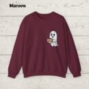Cute Spooky Coffee Sweatshirt, Womens Ghost Sweatshirt, Spooky Season, Fall Coffee Lover Shirt, Halloween Party Shirt