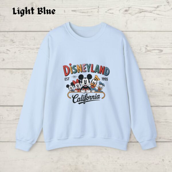 Disneyland Est. 1955 Sweatshirt, Disneyland Sweatshirt, Disneyland California Sweatshirt, Mickey And Friends Sweatshirt, Disney Trip Sweater - Image 5