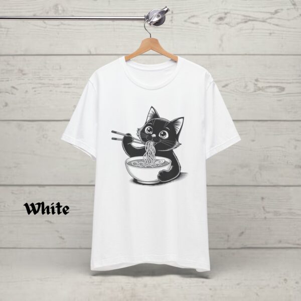 Noodle Cat Shirt, Ramen Cat Shirt, Cat Mom Shirt, Cat Tee, Cat Lover Shirt, Animal Lover Tee, Cat Lovers Tee, Gift for Mom - Image 3