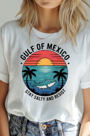 Gulf of Mexico Stay Salty Resistance Shirt, Resist Shirt, Anti Trump Shirt, Democrat Shirt, Democrat Gift Shirt