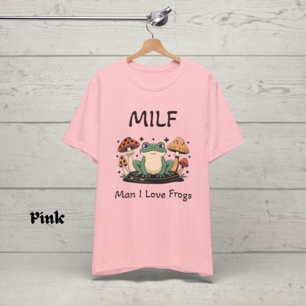 Funny MILF Froggy Tee, Retro Frog Tshirt, Cottagecore Froggy Tee, Toad Shirt, Frog Lover shirt, Mom Shirt Gift - Image 4