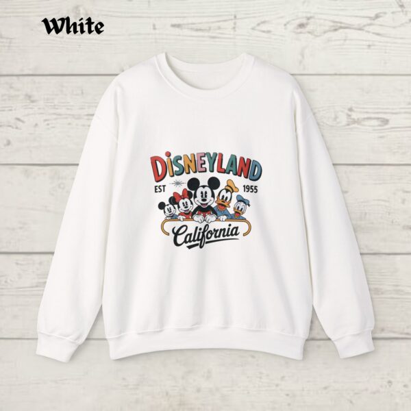 Disneyland Est. 1955 Sweatshirt, Disneyland Sweatshirt, Disneyland California Sweatshirt, Mickey And Friends Sweatshirt, Disney Trip Sweater - Image 3