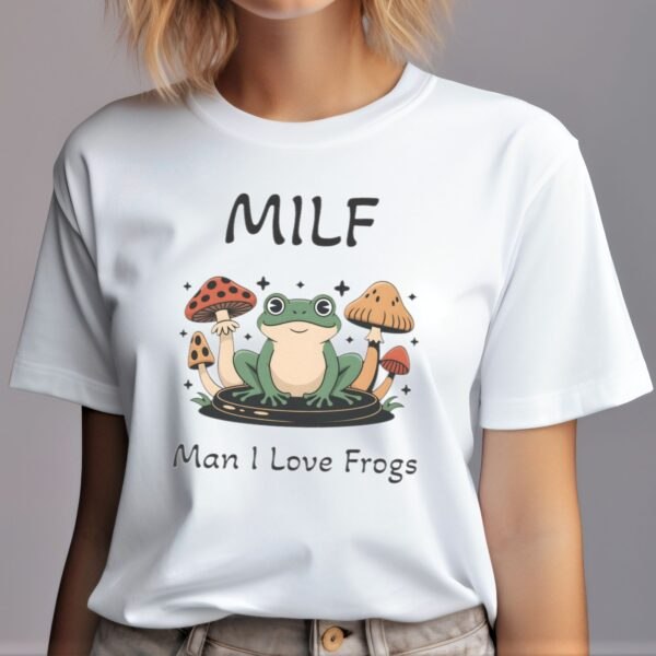 Funny MILF Froggy Tee, Retro Frog Tshirt, Cottagecore Froggy Tee, Toad Shirt, Frog Lover shirt, Mom Shirt Gift