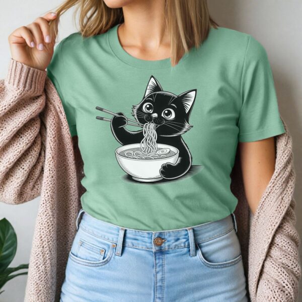 Noodle Cat Shirt, Ramen Cat Shirt, Cat Mom Shirt, Cat Tee, Cat Lover Shirt, Animal Lover Tee, Cat Lovers Tee, Gift for Mom