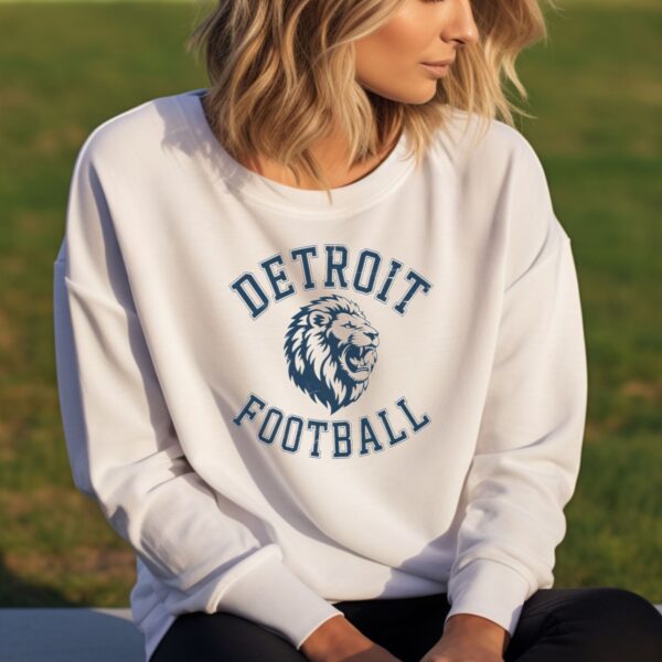 Detroit Football Sweatshirt, Vintage Detroit Crewneck Sweatshirt/ Shirt, Lions Gear, Detroit Lions Hoodie, Detroit Game Day Sweatshirt