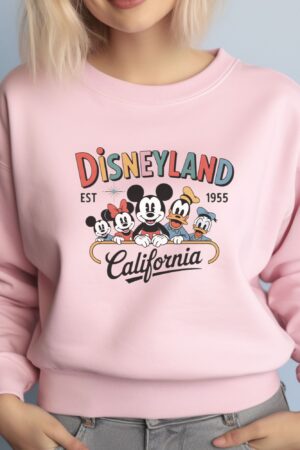 Disneyland Est. 1955 Sweatshirt, Disneyland Sweatshirt, Disneyland California Sweatshirt, Mickey And Friends Sweatshirt, Disney Trip Sweater